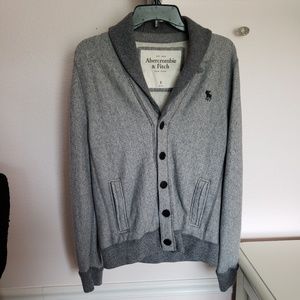 Abercrombie & Fitch Men's Grey Cardigan